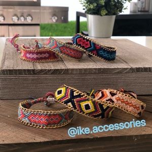 Handmade bracelet colorful trendy .